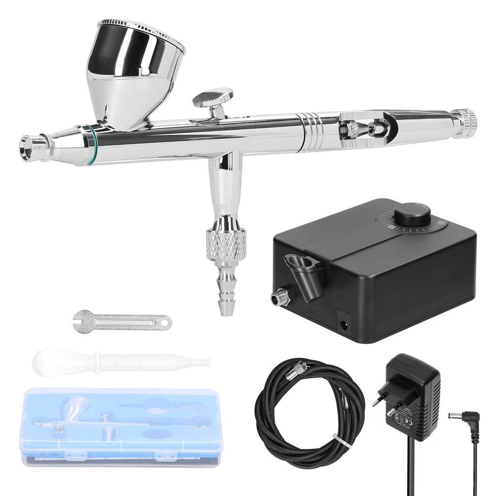 Multi-purpose Professional T182C 0.3mm Airbrush Max 30PSI Air Pump Set for Model Making DIY Art