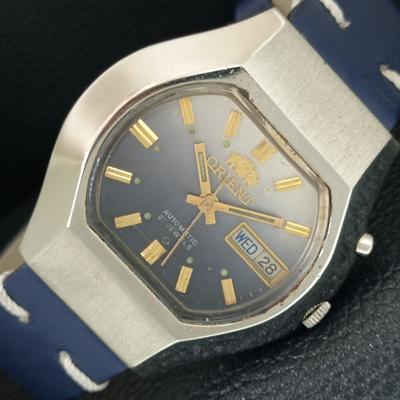 РЕДКИЕ ВИНТАЖНЫЕ АВТОМАТИЧЕСКИЕ ЧАСЫ ORIENT 46941 ЯПОНИЯ МУЖСКИЕ ОРИГИНАЛЬНЫЙ ЦИФЕРБЛАТ a704901-1