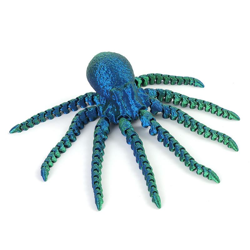 3D Printing Octopus Model Desktop Ornaments Movable Joint Figurine Aquarium Fish Tank Landscape Decoration Festival Gift