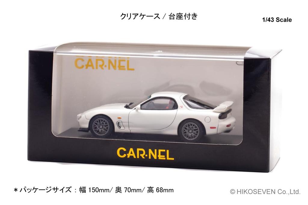 CARNEL Масштабная модель Mazda Type RZ 2000 Снежно-белый жемчужный перламутр Готовая модель CN430003 1/43 RX-7 (ФД3С)