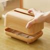 Anti Slip Imitation Wood Grain Tissue Box Multi-functional Napkin Dispenser  Office