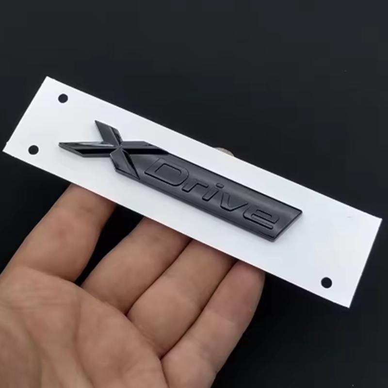 TCPI3 3D ABS XDrive Logo X Drive Emblem Car Rear Trunk Badge Fender Side Sticker For BMW Xdrive 320d 320i 530d 525d X3 X5 Accessories