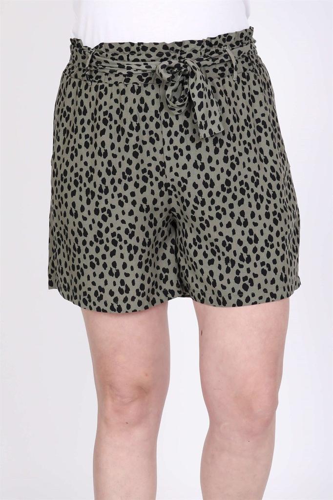 Женские модные шорты большого размера и шорты-бермуды с эластичной талией и поясом