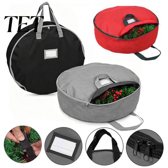 Durable Garland Protection Case Large Round Storage Bag, Waterproof Oxford Container with Reinforced Carrying Handles Handles, Tear-Resistant Tote for