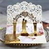 10 Pack 3D Pop Up Cards with Unique Bride & Groom Holding Hand Design Wedding Invitations Anniversary for Bride and Groom In Wedding Party