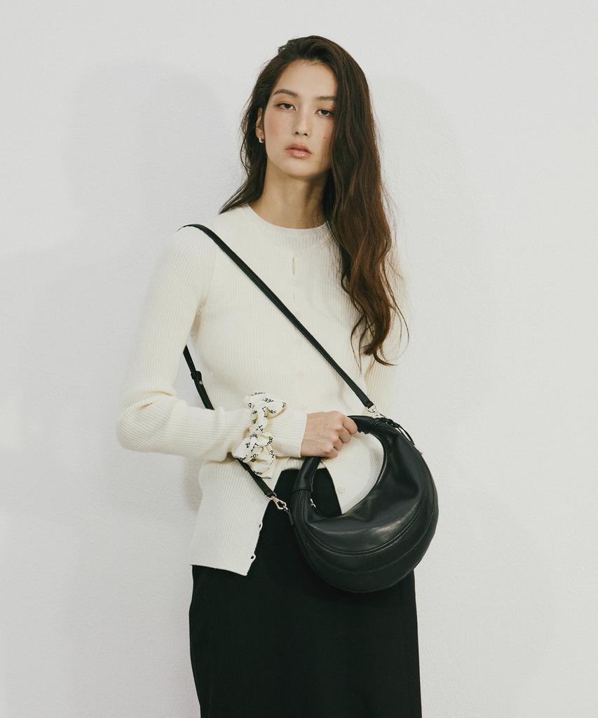 Zoeet Pebble Mini Tote Leather Bag (Midnight)