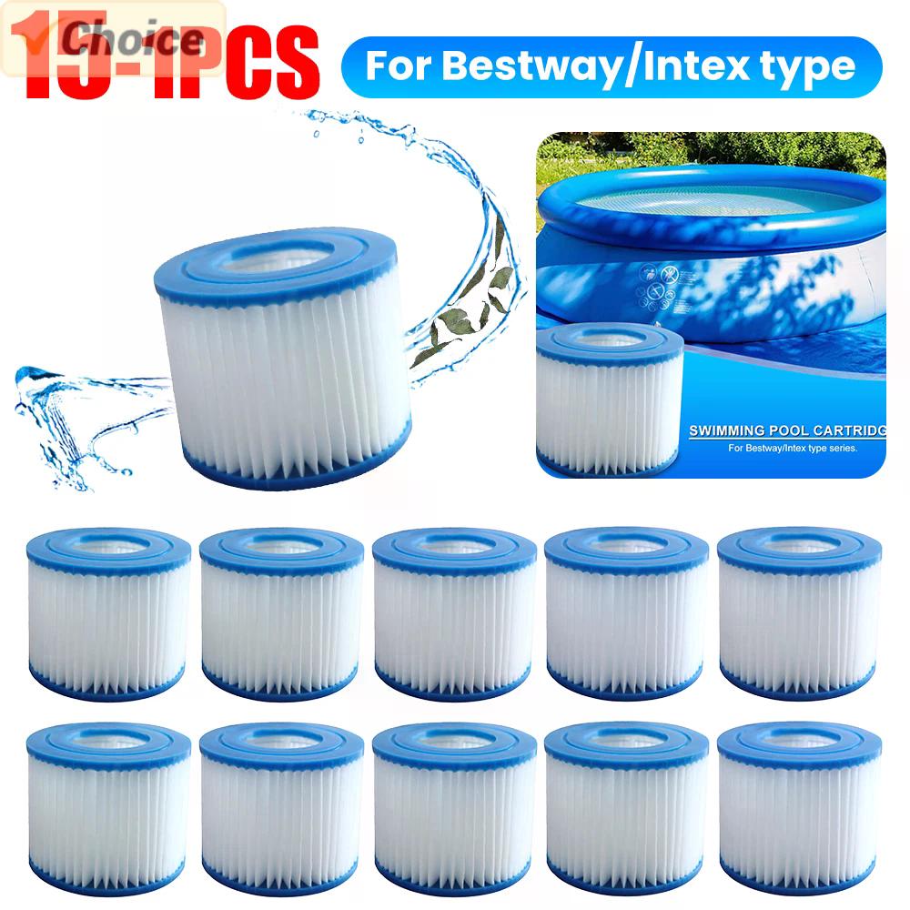 1-10 шт. сменный фильтр для бассейна, подходит для картриджа фильтра Bestway Flowclear размера VI Lay-Z-Spa - Майами-Вегас, Палм-Спрингс