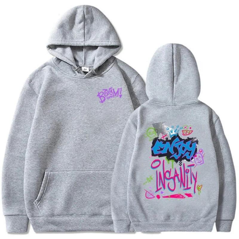 Толстовки с капюшоном Boom Monkey Cartoon Graphic Jinx Arcane Video Game Funny Long Sleeve Women Hooded Sudaderas Female Pullover Hoodies & Sweatshirts women's