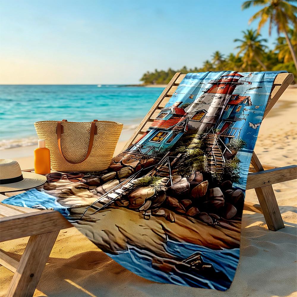 Christmas Beach Towel Super Soft & Absorbent Comfortable Lightweight