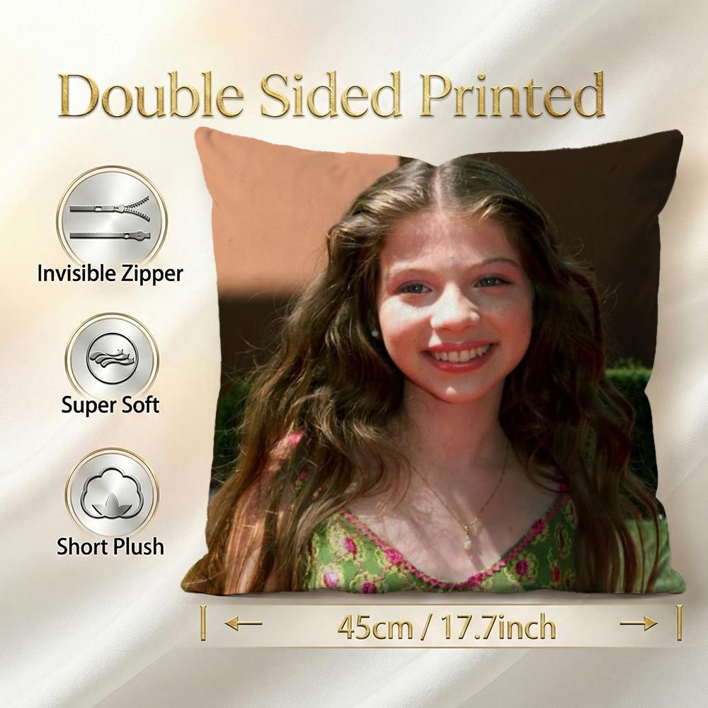 Star Michelle Trachtenberg Cushion Cover 1Pcs Decorative Covers Soft Cushion Case For Sofa Couch Decor 40X40 45X45 Pillowcases