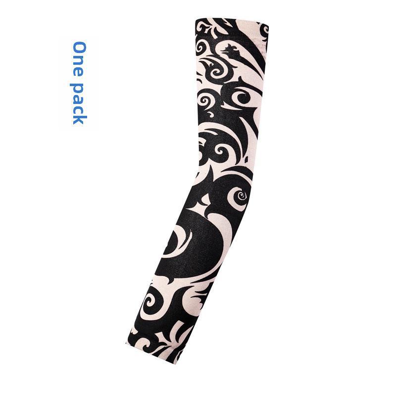 Унисекс бесшовный цветочный тату рукав на руку: Защита от солнца при езде на велосипеде и вождении