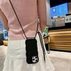 Регулируемый ремешок-шнурок через плечо для чехла телефона IPhone 16 Pro Max 15 14 13, с волнообразным краем, веревка-ожерелье, мягкий силиконовый чехол