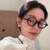 New Retro Oval Frame Glasses Women Female Sweet Cool Eyewear Trend Reading Computer Anti Blue Light Eyeglasses