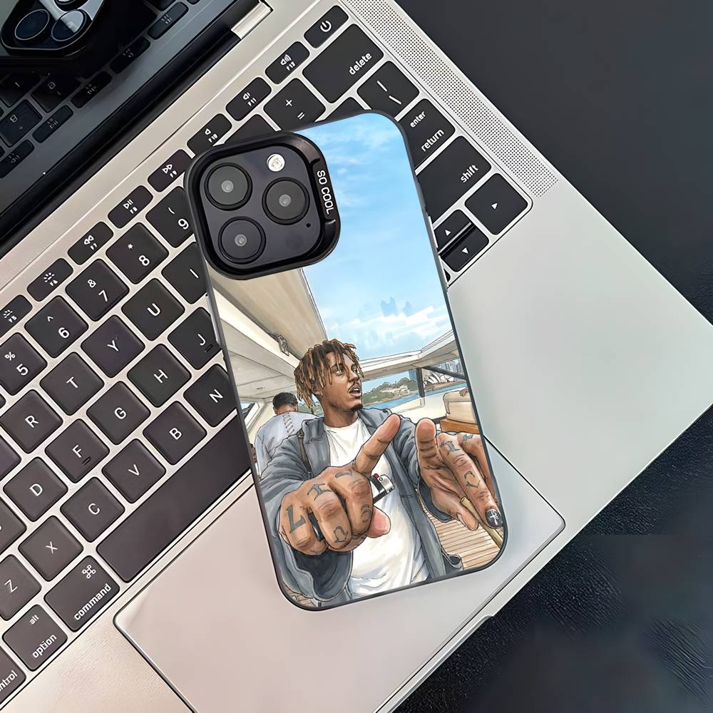 Rapper 999 J-Juice W-WRLD Phone Case For iPhone 17,16,15,14,13,12,11,Pro,Max,Plus,Black Matte Shockproof Cover