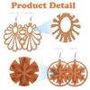 16 Pairs Jewelry Bohemian Wood Earrings Pendant Earring Making African Dangle Earrings