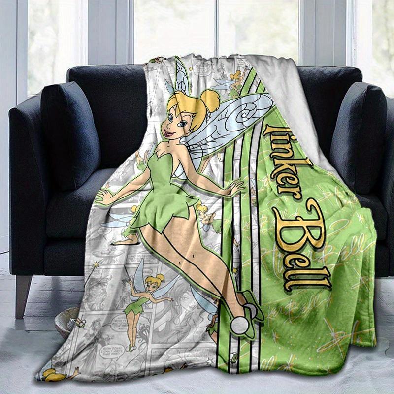 1pc. Tinker Bell Cartoon Blanket, Seasonal Universal Home Decorative Throw Blanket,Soft Flannel Throw Blanket, Living Room, Travel, Camping,