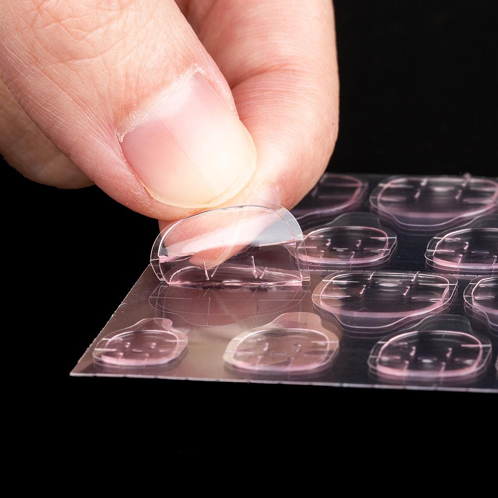 Здоровый импортный материал желтый клей для ногтей искусственный ноготь двухсторонний клей желе наклейка партия