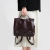 SHELKSBAG Преппи Школьный Стиль Рюкзак Женские Сумки через Плечо Винтажная Качественная Мягкая Кожаная Сумка для Женщин Повседневная Путешествия Ежедневная