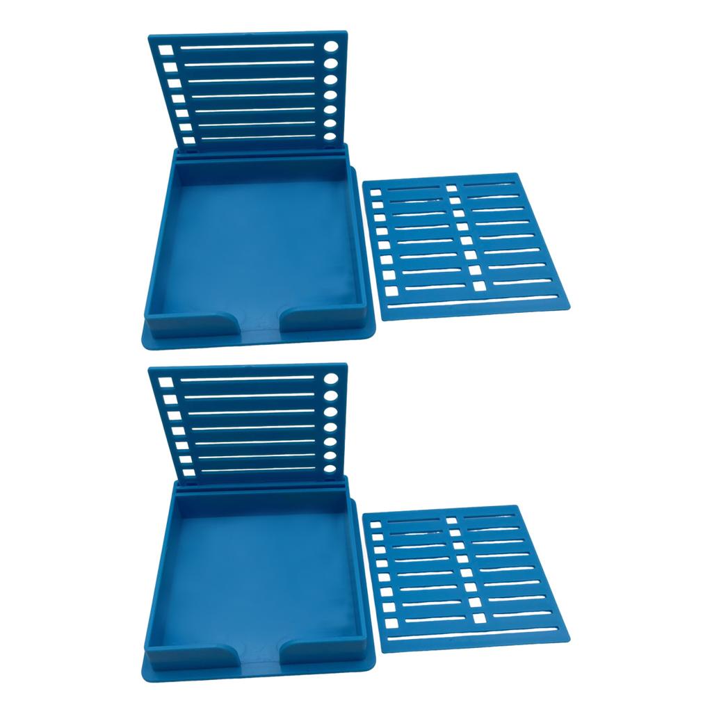 2 шт. держатели для липких заметок, высокая прочность, гладкие края, без заусенцев, многофункциональный держатель для липких заметок с трафаретом