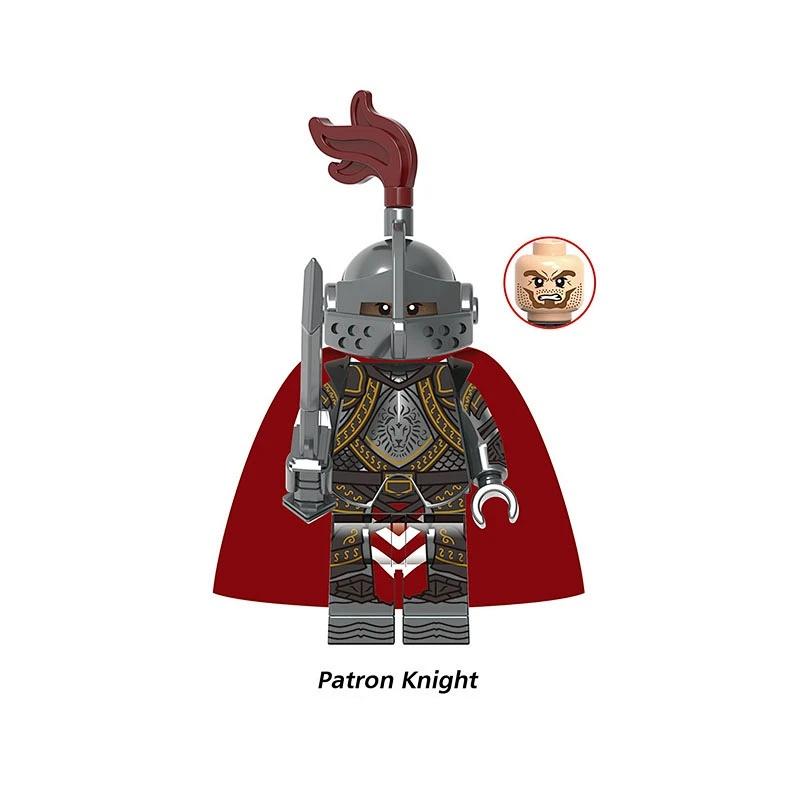 Средневековый рыцарь-защитник Золотой рыцарь Сборные игрушки