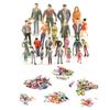 Scale Hand-made Garage Kit Building Passengers ABS Model People Figures DIY Character