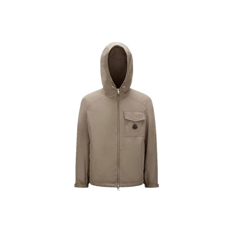 Moncler Jackets Men's Camel Hooded (Non-detachable) Moderate Straight Fit I10911A00132549MF22E