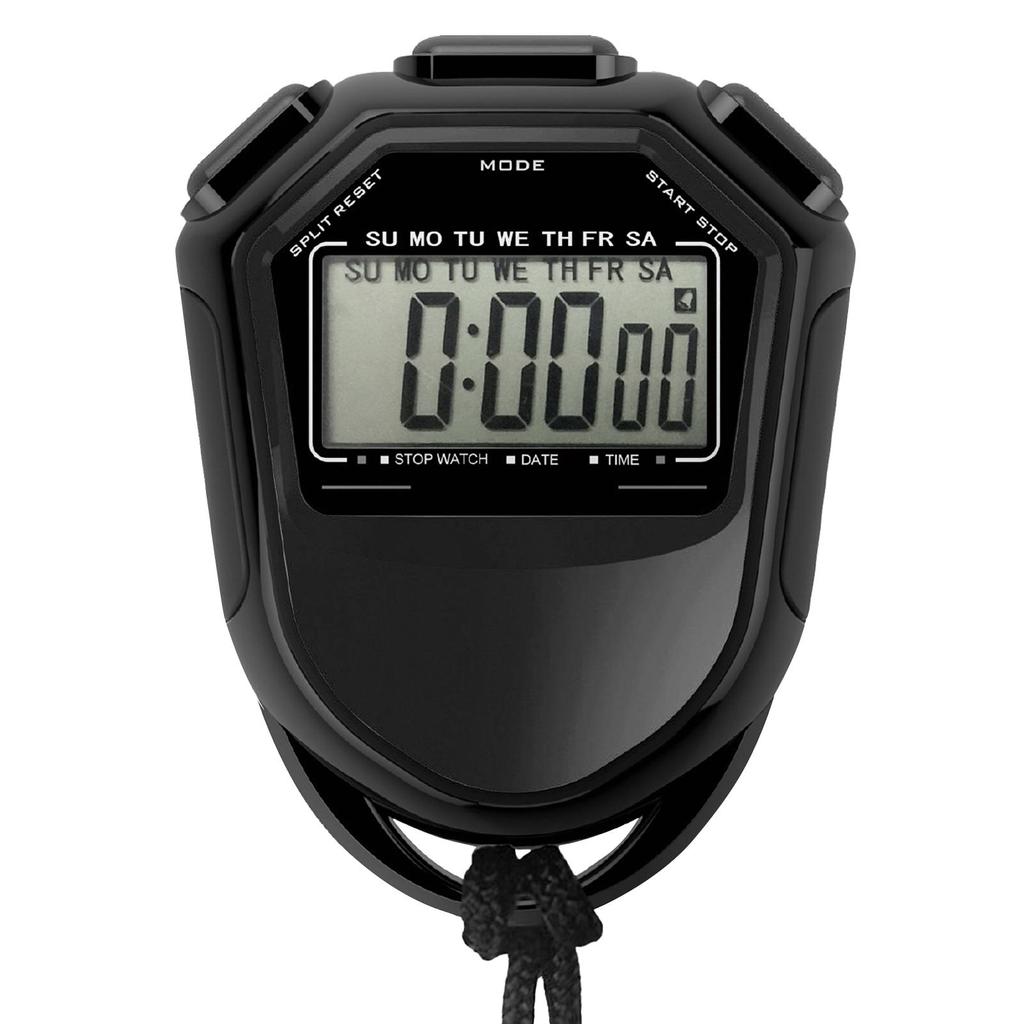 Waterproof Stopwatch Digital Handheld LCD Timer Chronograph Sports Counter with Strap for Swimming