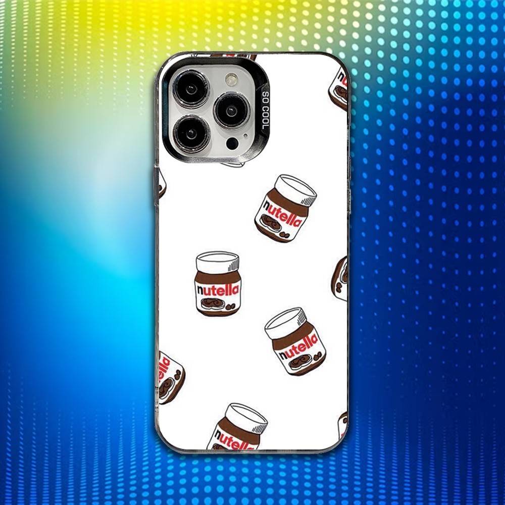 Чехол для телефона N-Nutella Chocolate для iPhone 16,15,14,13,12,11,Mini,Pro,SE,MAX Белый Матовый Ударопрочный Чехол