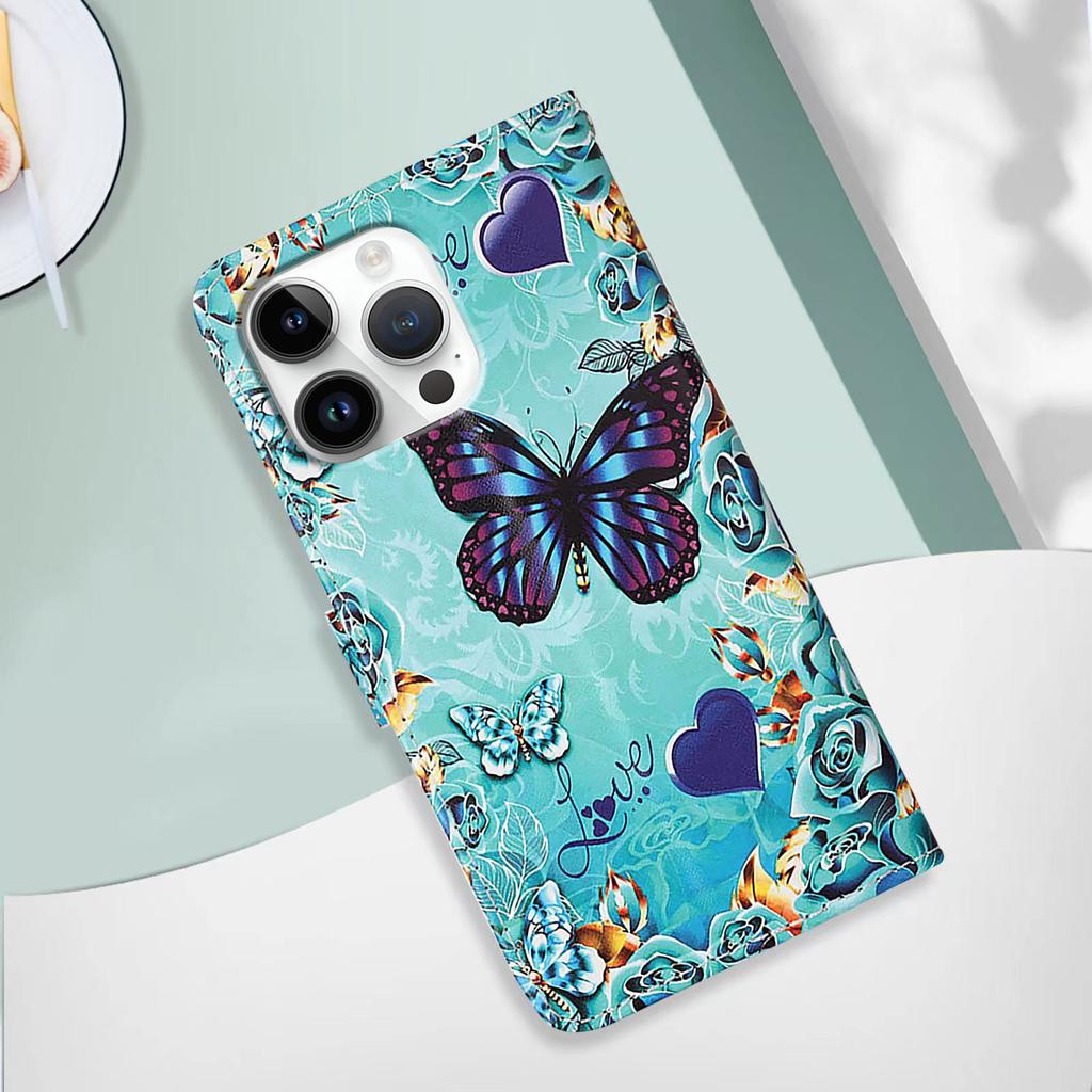 Магнитный противоударный чехол из искусственной кожи с узором «Бабочка» для iPhone, Samsung, Huawei, Xiaomi, Vivo, Oppo, Moto, Tecno, TCL, ZTE, Infinix, Nokia, itel...Больше