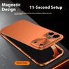 Чехол для телефона iPhone 17 Pro Max Авиационный Алюминиевый Сплав Рамка Резьбовое Кольцо Камеры Матовая Задняя Панель Ультратонкий Защита от Падений Задняя Крышка