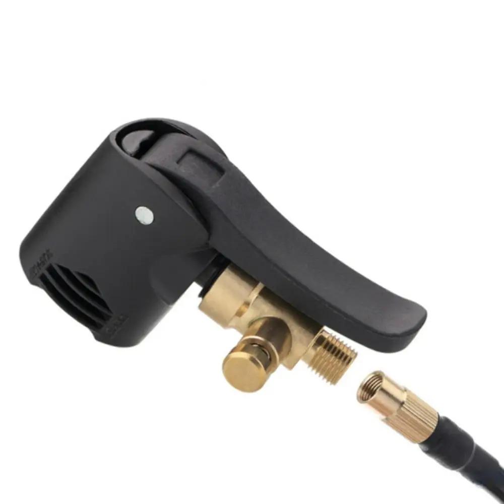 Tire Air Pump Nozzle Tire Inflation Valve Adapter Practical Inflatable Pump Connector Tire Inflator Chuck for Bike/Motorcycle