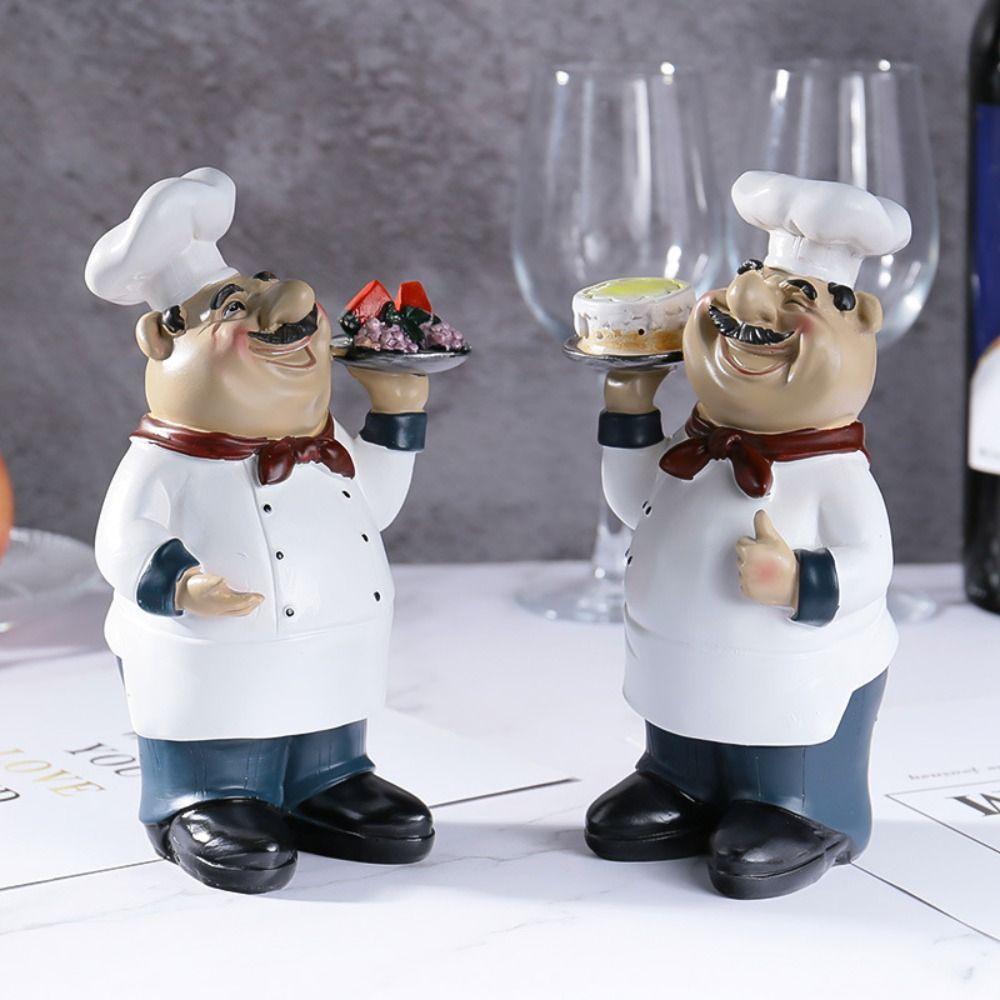 Simulated Farmhouse Cake Shop Decor Handicraft Chef Resin Figurines Bakers Food Lovers