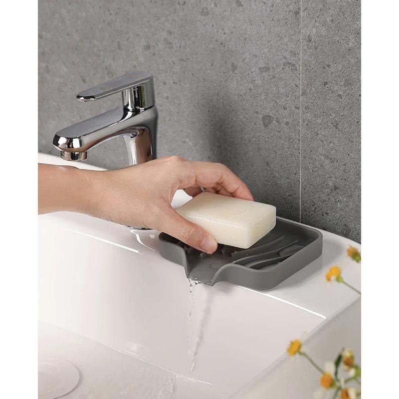 МыльницаЯпонская Стойка для слива в ванной комнатеМыльница без перфорацииБытовая Сливная коробкаПортативная Мыльница новая Сетчатая мыльница Jabonera