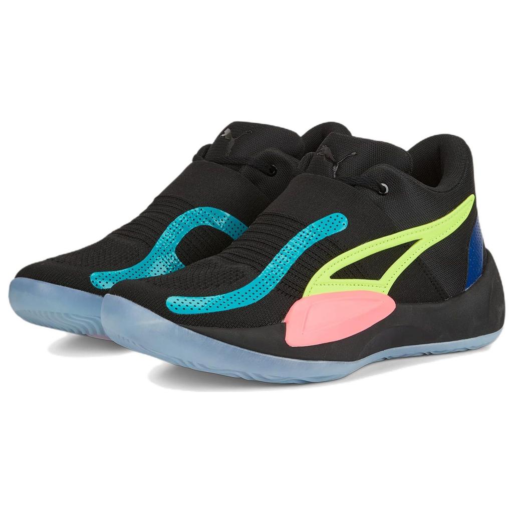 Puma Rise Nitro Black Sunset Glow Men Sneakers 377012-03