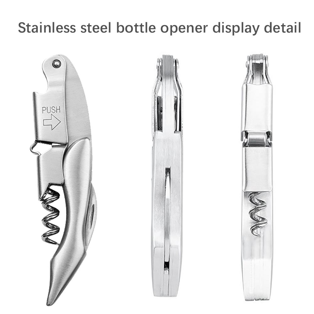 Персонализированный штопор для официантов, открывалка для бутылок вина и пива, деревянная открывалка для пробок, нержавеющая сталь, гравировка имени получателя