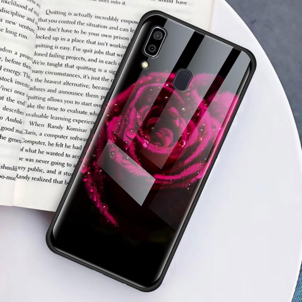 Чехол для телефона из закаленного стекла с подсолнухом и розой для iPhone Samsung Galaxy OnePlus Oppo Xiaomi Redmi Note SA 7 8 9 10 11 12 13 14 20 21 22 53 Pro Max Ultra