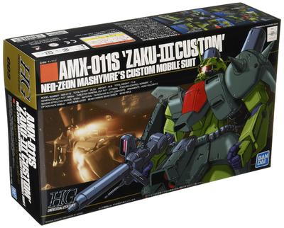 Пластиковая модель HGUC Mobile Suit ZZ Gundam Zaku III в масштабе 1/144 с цветовой кодировкой