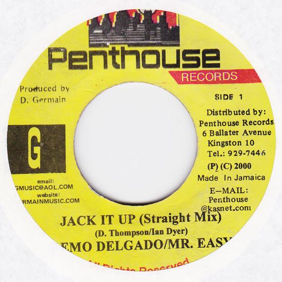 7inch Record DEMO DELGADO / MR. EASY - Jack It Up NONE Penthouse Recor 2000 Jamaica Reggae, Ska & Dub Used