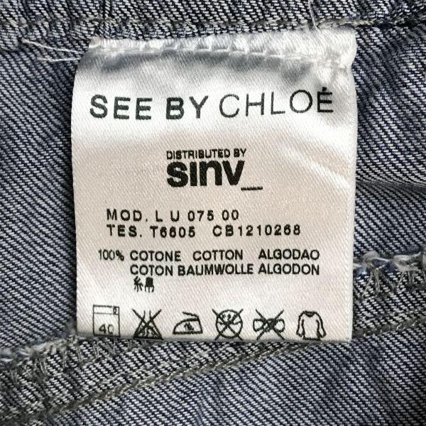 Отличное состояние Джинсовый комбинезон SEE BY CHLOE I40 USA4 Richmont Топ/Платье/Пальто(ИСПОЛЬЗОВАЛ)