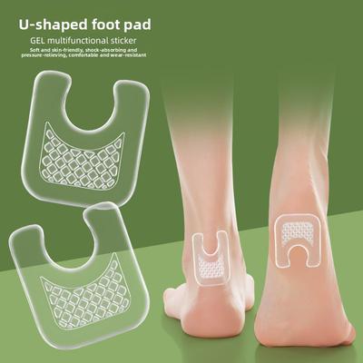 Гелевый стикер от мозолей, натоптышей, волдырей, самоклеящийся стикер для ног против натирания, стикер для защиты пятки от натирания, мягкая амортизация и медленное давление, подушечка для передней части стопы по желанию