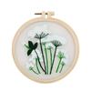 Needle Thread Ornament DIY Crafts Flower Embroidery Needle Punch Embroidery Hoop Cross Stitch Kit