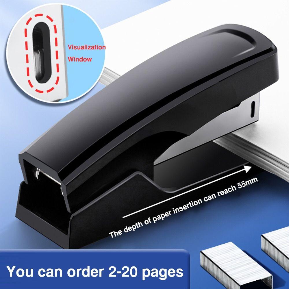 Mini Portable Long Stapler Use 24/6 Staples Heavy Duty Stapler Bookbinding Supplies