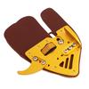 Archery Finger Tab Archery Finger Guard Fingers Protector for Outdoor Shooting Recurve Bow Integrated Design Gold Brown