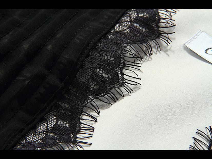 Элегантное вечернее платье с глубоким V-образным вырезом и длинными рукавами из черного кружева с вышивкой 2025 года