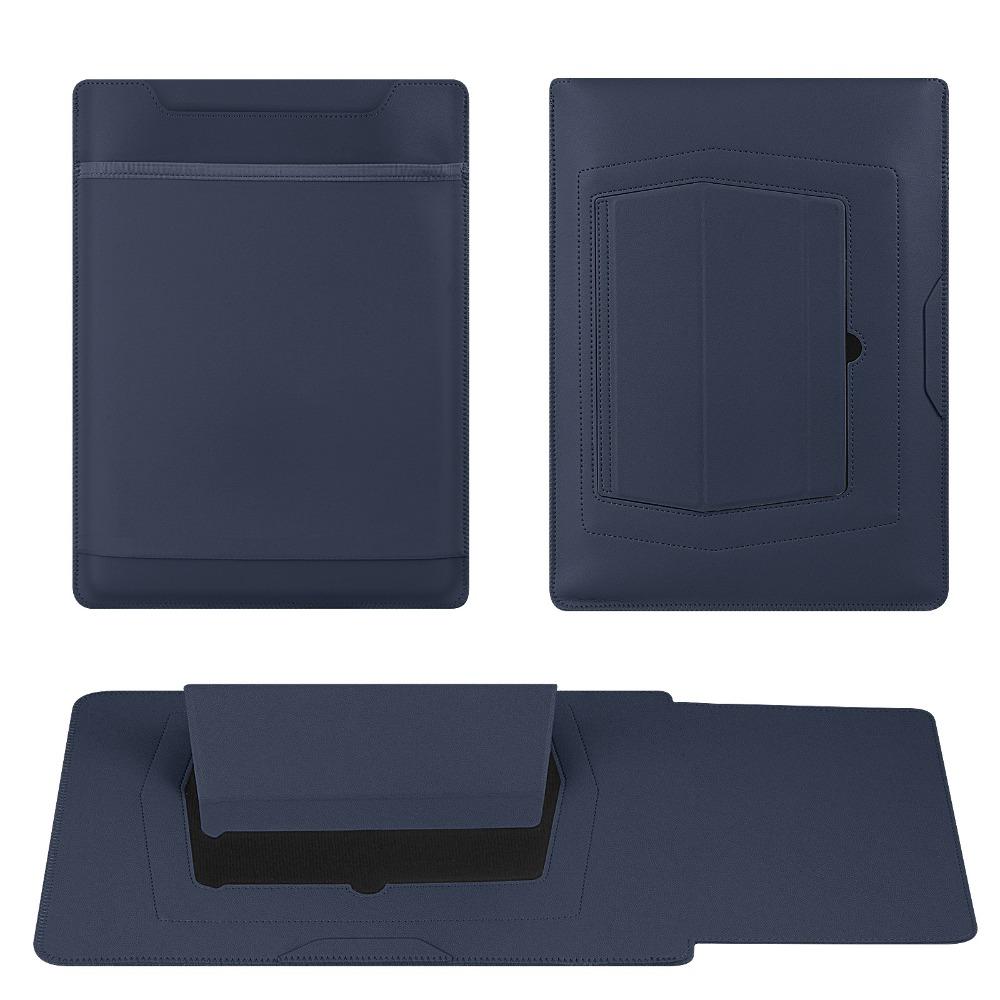 Shockproof Notebook Protective Case Multi-angle Adjustment Leather Pouch for MacBook Pro Office