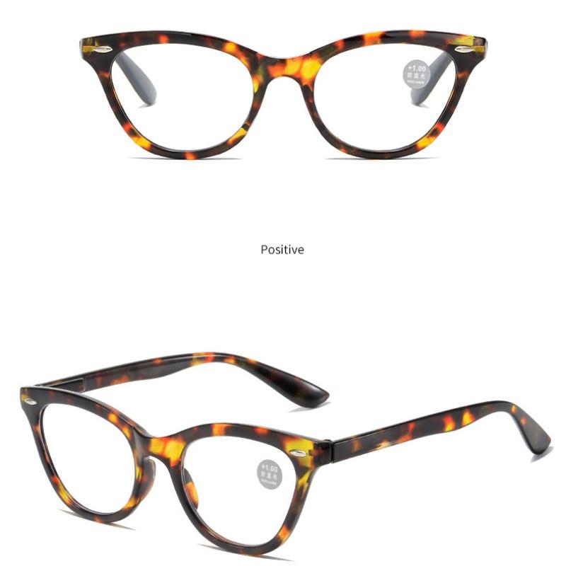 Новые модные женские очки для чтения с рисунком кошачьих глаз, дизайн рисовых ногтей, очки для чтения с защитой от синего света, ретро-очки по рецепту для мужчин