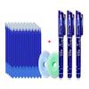 55 шт./набор гелевых чернильных стираемых ручек со стержнями, тонкий кончик 0,5 мм, канцелярские принадлежности для школы и офиса