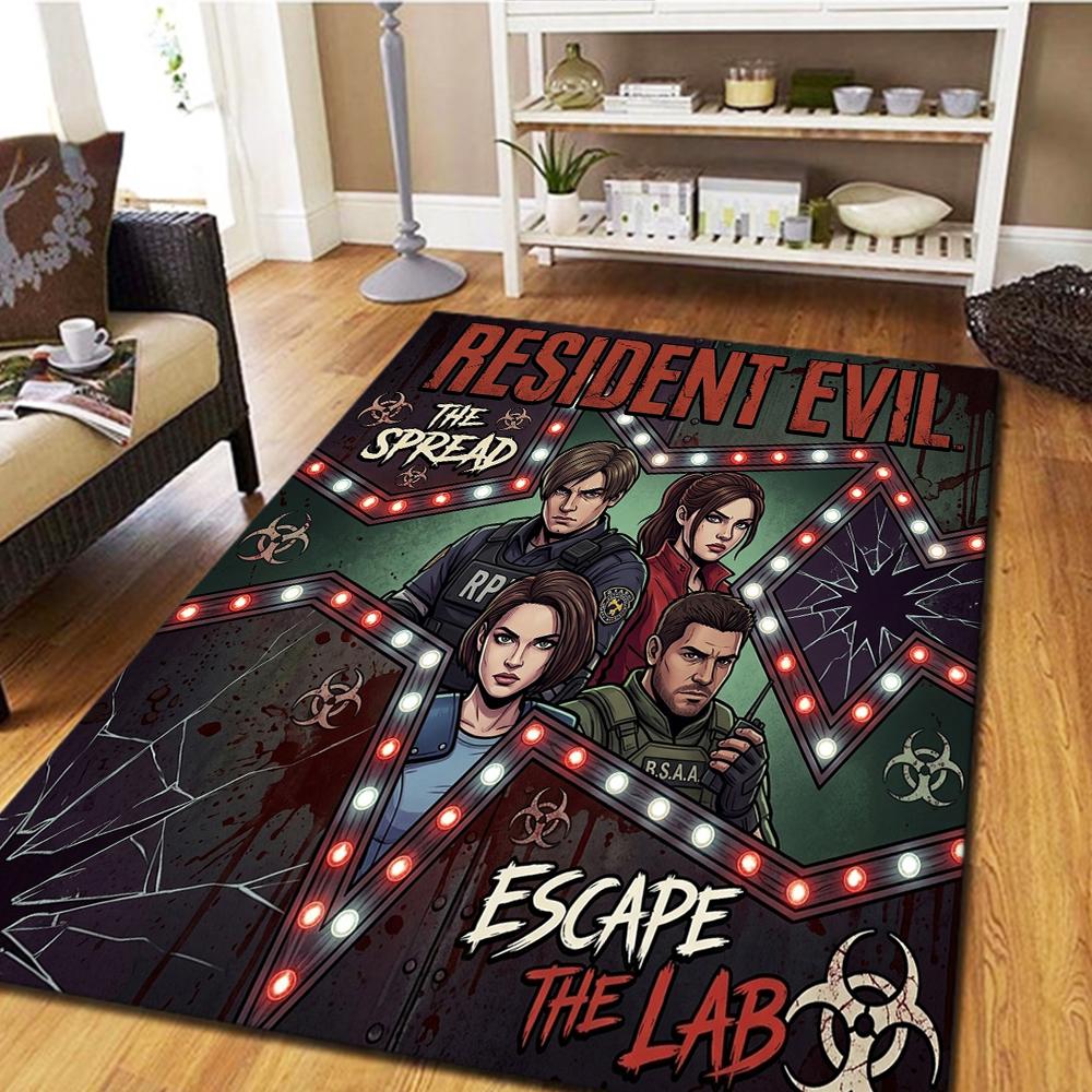 Resident Evil Living Room Bedroom Carpet, Home Decor Movie Mat Cool Play Floor Mat -HE170