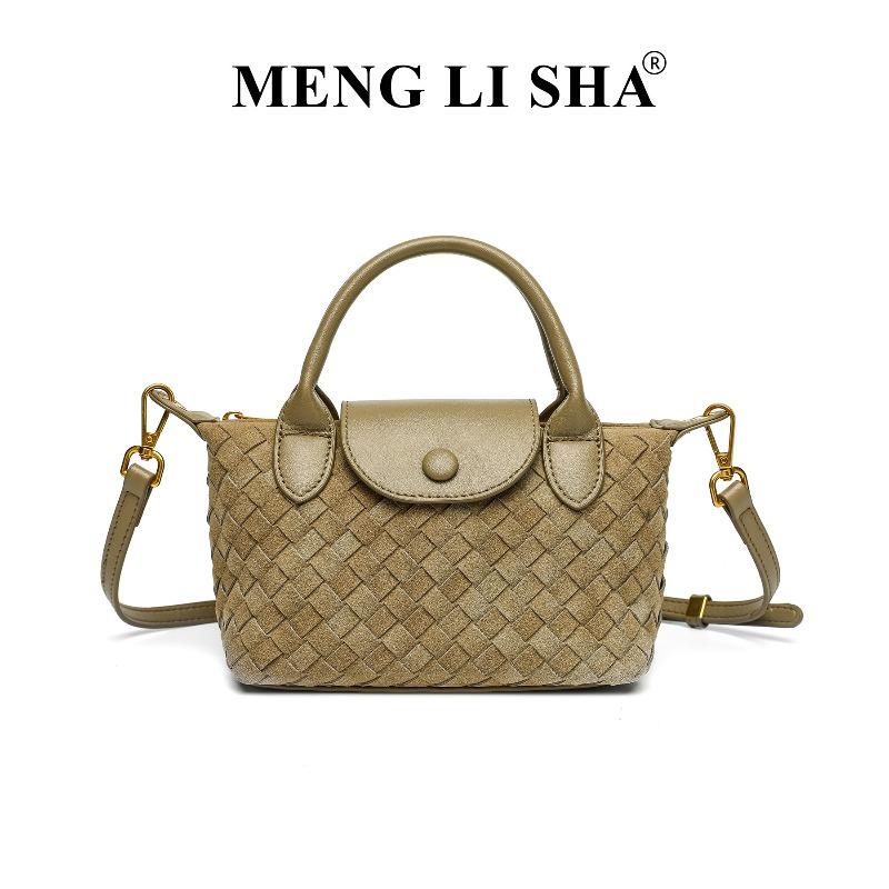 New fashionable hand-woven bag single shoulder crossbody Longxiang dumpling bag commuter versatile portable women's bag