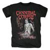 Harajuku Streetwear Tshirt Unisex Summer Tops Cannibal Corpse T-Shirt Death Metal Band Butchered Skull Tomb Unisex Brand T-shirt Unisex T-shirt